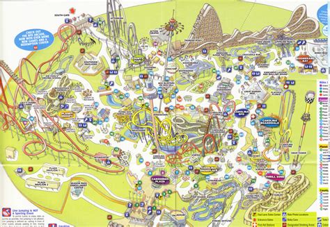 Carowinds - 2012 Park Map