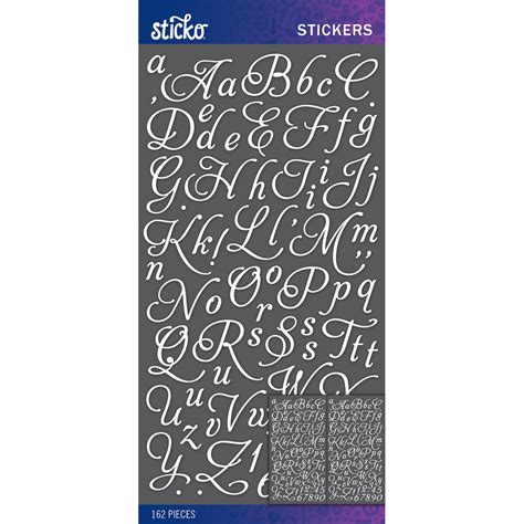 Sticko Alphabet Stickers-White Aphrodite Small | Michaels