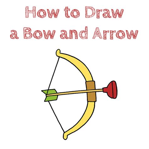 How to Draw a Bow and Arrow for Kids - Draw for Kids