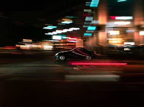 Free download | HD PNG car movement speed motion blur lights night 4k wallpaper | TOPpng