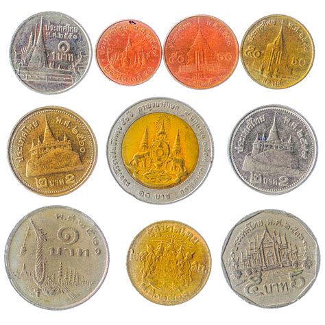 Thailand Coins Asian Currency Collection Thai Money Baht - Etsy