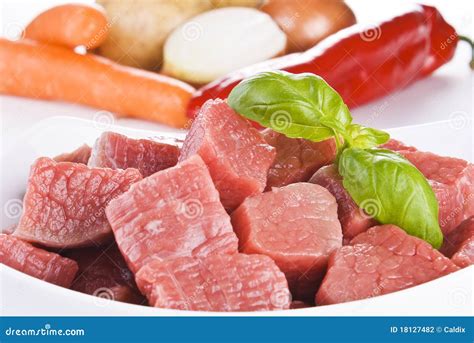 Diced beef and vegetables stock photo. Image of economical - 18127482