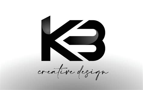 KB Letter Logo Design with Elegant Minimalist Look.KB Icon vector with ...