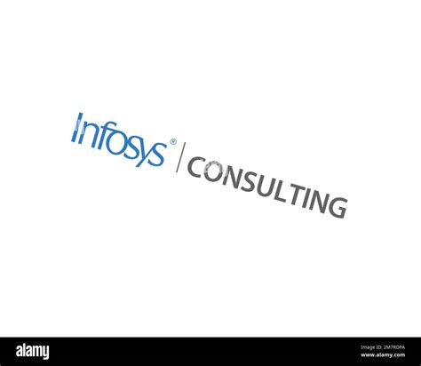 Infosys Consulting, rotated logo, white background B Stock Photo - Alamy