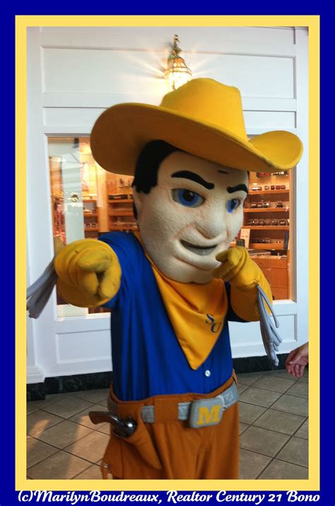 Rowdy the McNeese State University Cowboy Mascot www.marilynboudre... | Louisiana college, Rowdy ...