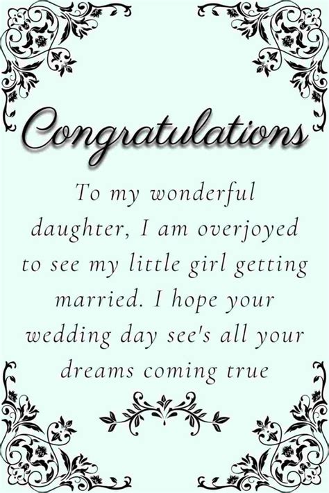 Wish your beloved daughter a happy wedding and married life with these sweet and heartfelt weddi ...