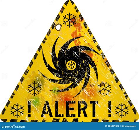 Storm Warning Sign Cartoon Vector | CartoonDealer.com #34422511