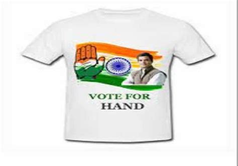 Polyester White Promotional Election T Shirt at Rs 59/piece in New Delhi | ID: 2850945957030