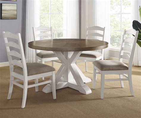 Broyhill Castillo Dining Table - Big Lots | Farmhouse round dining table, Kitchen table settings ...