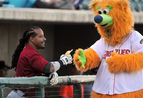 The Fresno Grizzlies mascot will gladly officiate your wedding