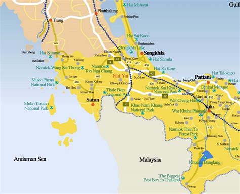 Hat Yai area map - Ontheworldmap.com