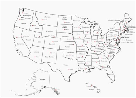 Map Of Usa States Black and White Free Downloads Us Map Fill In Quiz ...