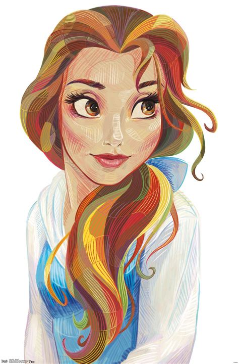 Buy Trends International Disney Beauty And The Beast - Belle - Stylized ...