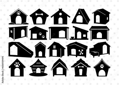 Dog House SVG, Dog Home Silhouette, Dog Svg, House Svg, Animal House ...