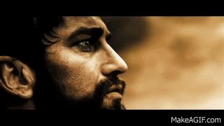 Death scene of Leonidas from "300" on Make a GIF