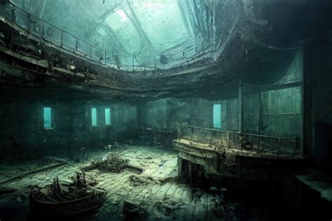 Titanic Ship Underwater Inside