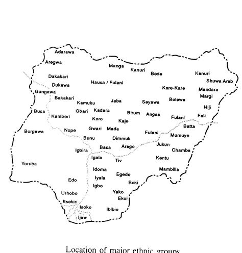 Draw the map of nigeria - Draw nigeria map (Western Africa - Africa)