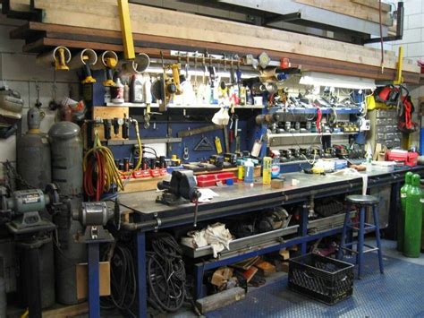 Workbench | Garage | Farm shop, Home workshop, Garage repair