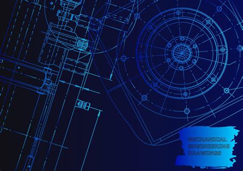 Sketch. Vector engineering illustration. Computer aided design systems ...