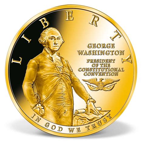 George Washington Commemorative Coin | Gold-Layered | Gold | American Mint