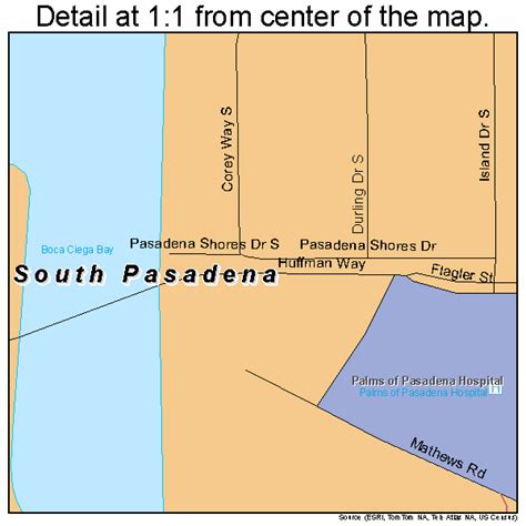 South Pasadena Florida Street Map 1267675