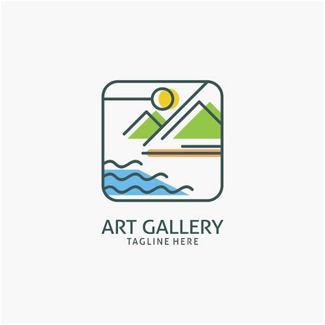 Premium Vector | Art gallery logo design