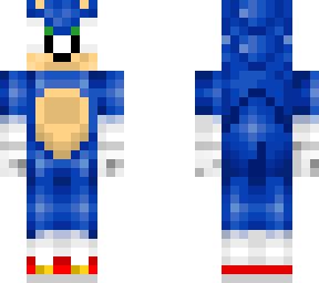 Sonic The Hedgehog | Minecraft Skin