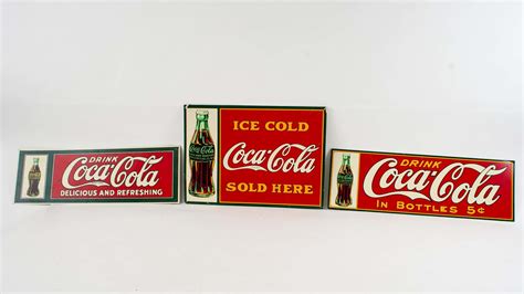 Coca-Cola Single-Sided Tin Sign at Kissimmee 2021 as M499 - Mecum Auctions