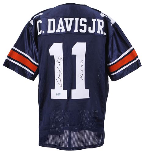 Lot Detail - 2010-2013 Chris Davis Auburn Signed Blue Custom Jersey W ...