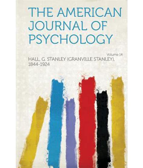 The American Journal of Psychology Volume 14: Buy The American Journal ...