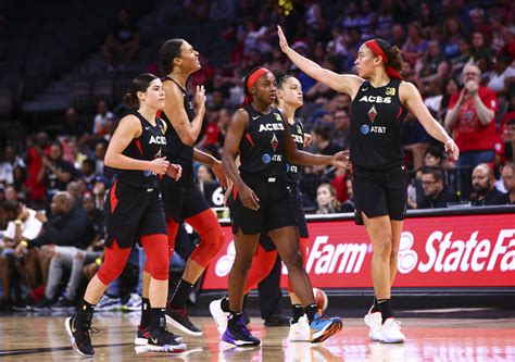 Aces close out first half of season with romp over Seattle Storm | Las ...