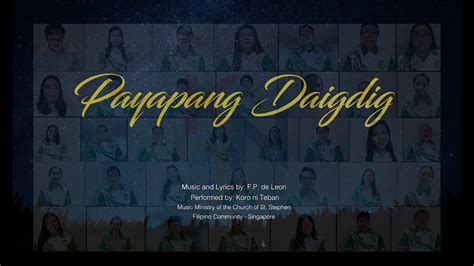 Payapang Daigdig - KNT Virtual Choir - YouTube