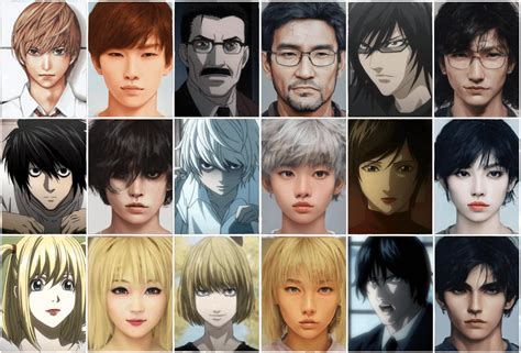 made realistic death note characters through artbreeder !! : deathnote