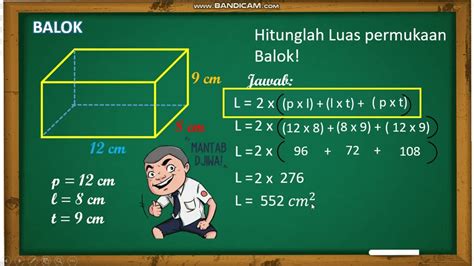 Suatu Balok Memiliki Luas Permukaan 188 Cm2 ID Aplikasi