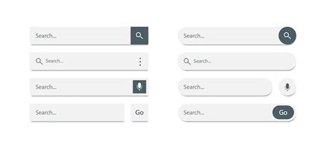Premium Vector | Search bar templates design set