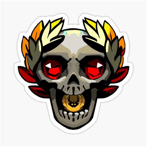 "Hades Game Skull " Sticker for Sale by Roberazak | Redbubble