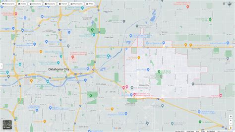 Midwest City Oklahoma Map