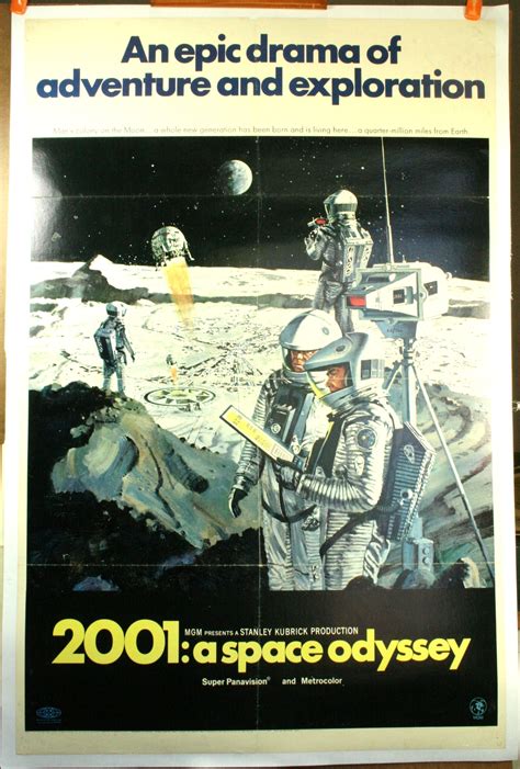 2001 A SPACE ODYSSEY, Stanley Kubrick Original 1 Sheet Movie Poster ...