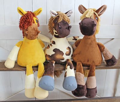 Nutty Nag Plush Horse Doll Sewing Pattern and Tutorial DIGITAL PDF