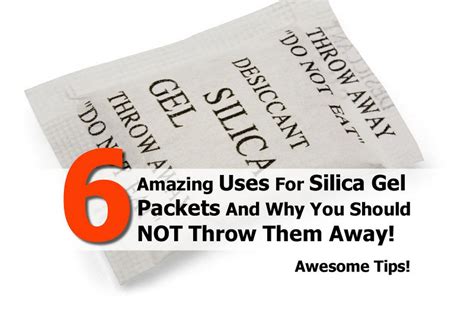 6 Creative Uses For Silica Gel Packets