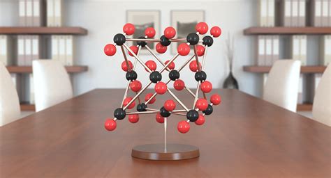 3d molecular carbon dioxide model