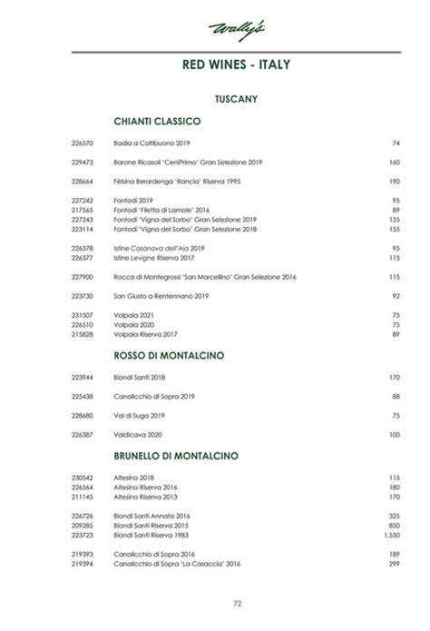 Wally's Wine and Spirits - Wally's Beverly Hills Wine List - Page 71