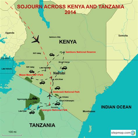 Map Of Kenya And Tanzania - Maps Model Online