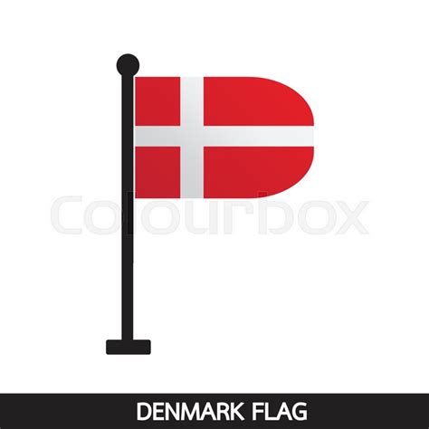 Denmark flag design illustration | Stock vector | Colourbox