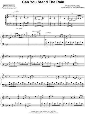 "Can You Stand the Rain" Sheet Music - 4 Arrangements Available ...