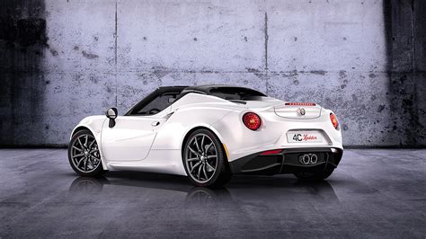 Download Car White Car Convertible Concept Car Alfa Romeo 4C Spider Vehicle Alfa Romeo 4C HD ...