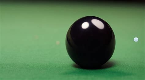 Premium AI Image | Pocketed Precision Billiard Ball in Pocket CloseUp with Soft Focus Flourish