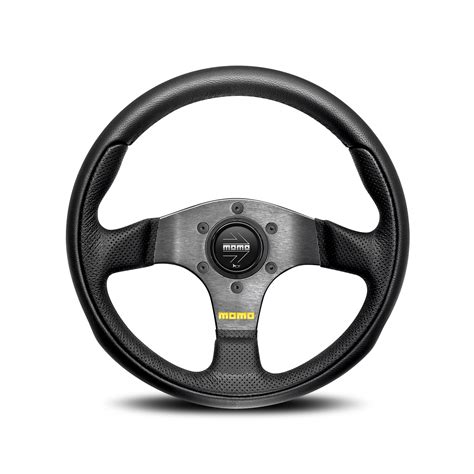 Porsche Momo steering wheel Team black leather 300mm - Karmann Konnection