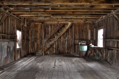 Interior of Abandoned Barn stock photo. Image of building - 29546514