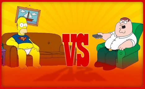 Homer Vs Peter - The Simpsons Vs Family Guy Photo (1639996) - Fanpop